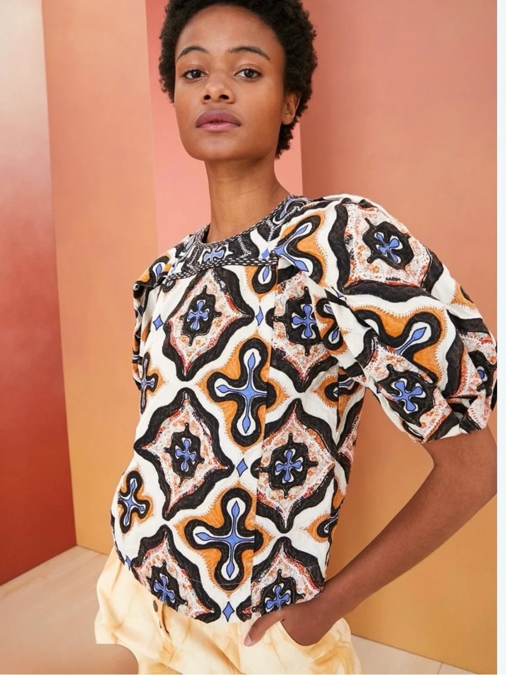 Ulla Johnson Prism Gaia Blouse Size 6